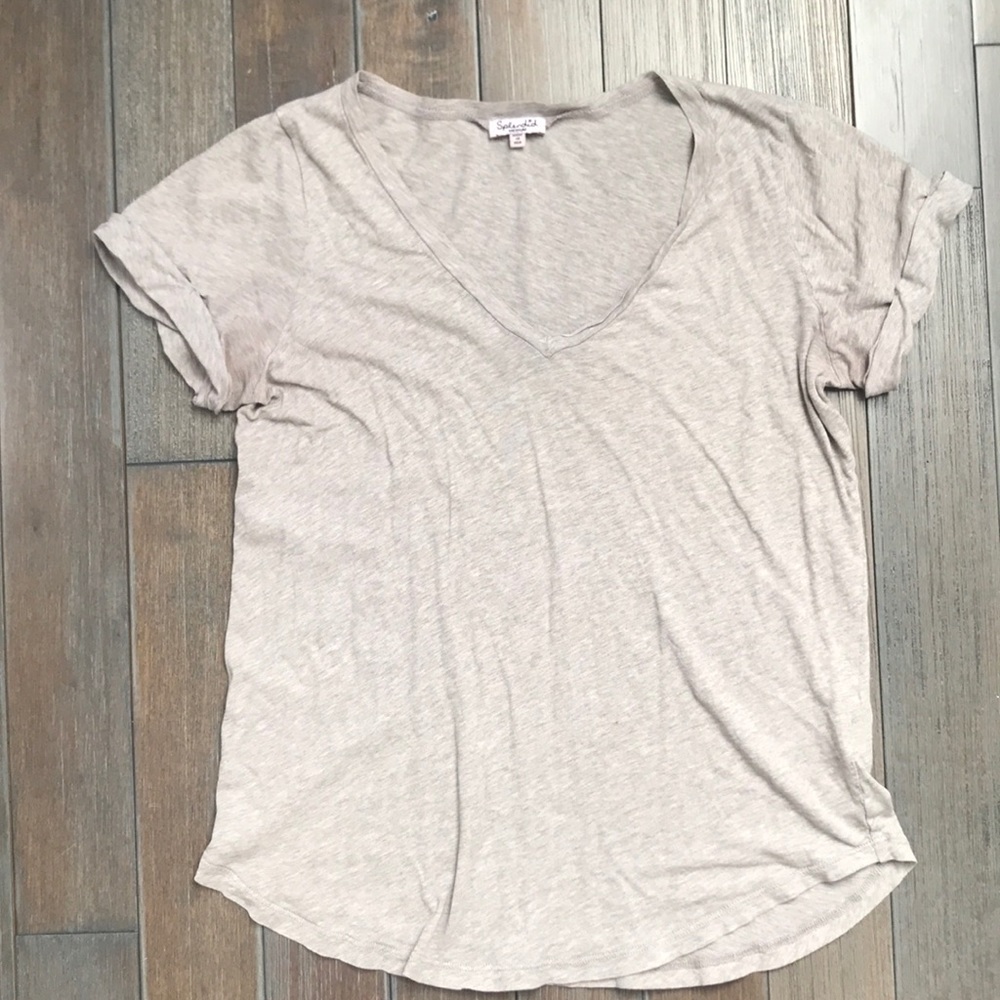 Light Heather Gray Splendid T, so baby soft!